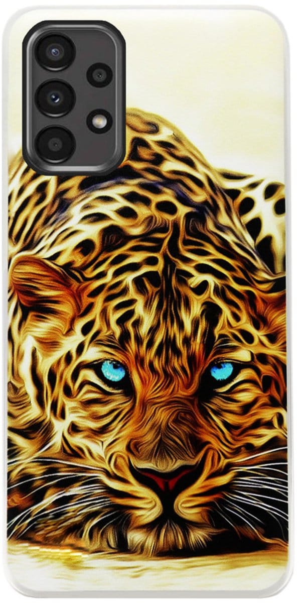 ADEL Siliconen Back Cover Softcase Hoesje voor Samsung Galaxy A13 - Tijger
