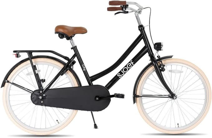 Meisjesfiets 24 inch - Verstelbaar Zadel & Stuur - Terugtraprem en Handrem