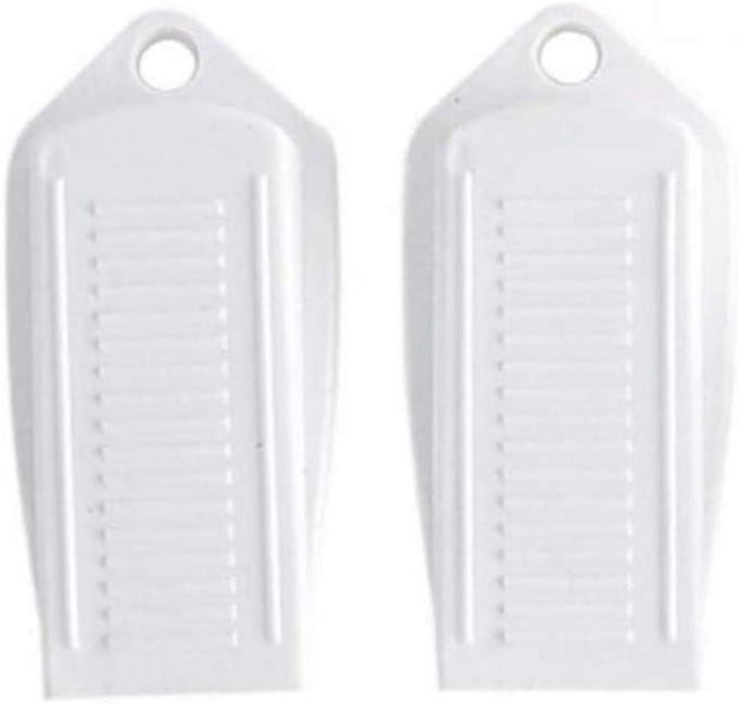 Deurstoppers - Deurkaarten Stopper - Veiligheid Thuis - Voorkomt Dichtslaan - 2 stuks - Wit
