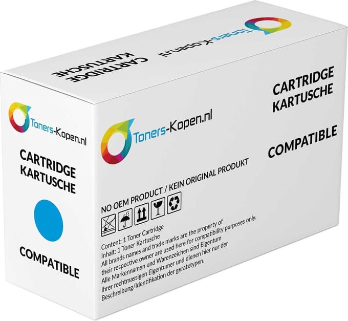 Oki 46490407 - Toner Cyaan - 6.000 pagina's - Huismerk Compatible - Geschikt voor OKI C532DN OKI C542DN OKI MC-563DN OKI MC-573DN