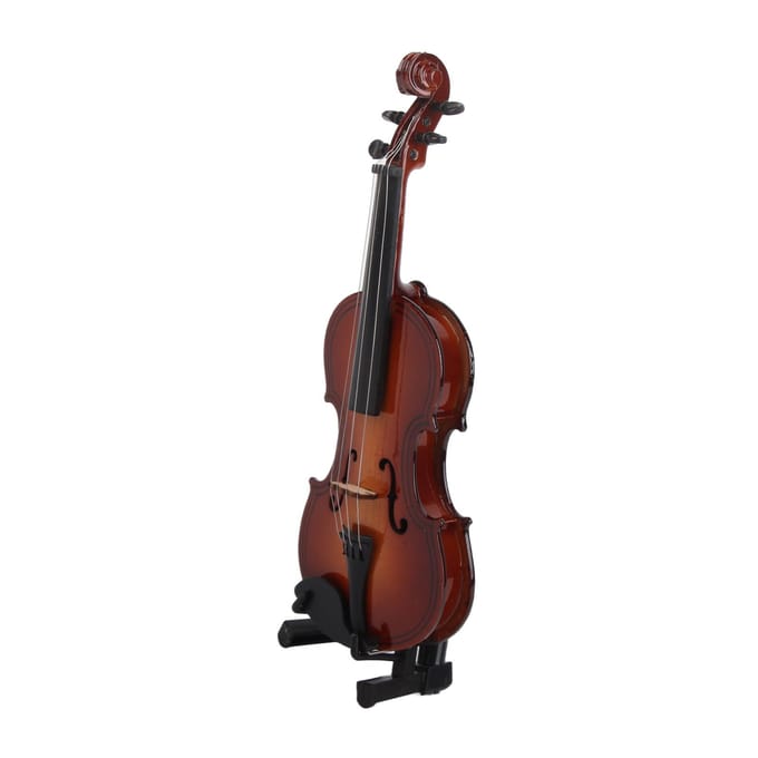 Mini violon en bois, modèle d'exposition, ornement musical, artisanat, décoration de maison, de bureau, cadeau d'anniversaire red