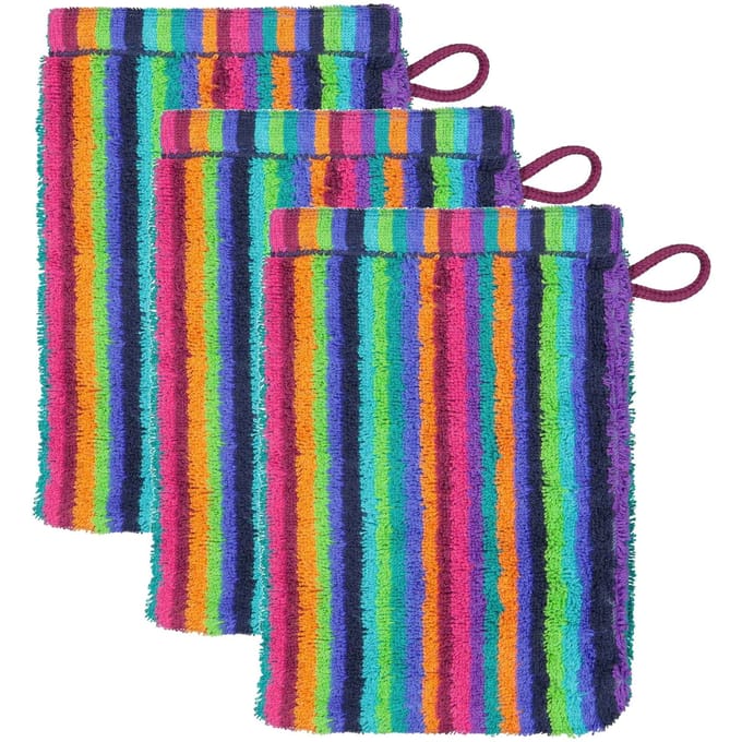 Cawoe Flanel Life Style Stripes Een maat, 16x22 Set van 3