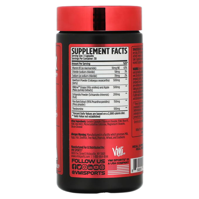 VMI Sports, Vasogen, pompcapsules, 90 capsules