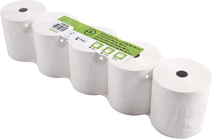 Doos van 20 Thermische Kassabonnenrollen 80mm Breed - 72m Lang