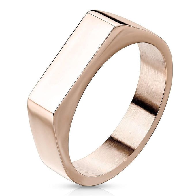 Icon - Zegelring Heren - Ring Heren - Mannen Ring - Zegelring - Roségouden Ring - Rose Goud Ring - Dames Ring - Ring Mannen