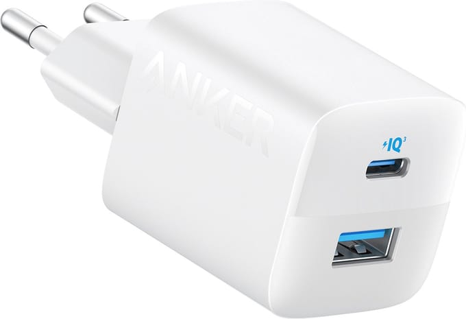 Anker 323 Wall Charger - 33W USB-C & USB-A Oplader - USB Charger - PowerIQ 3.0 Technologie - ActiveShield Veiligheid - Compact Ontwerp - Wit