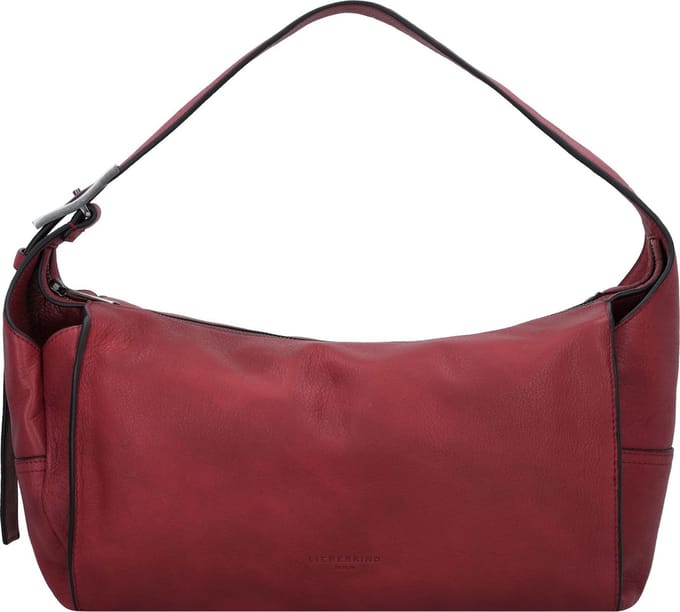 LIEBESKIND BERLIN Schoudertas LOU 2 3D Leather Hobo Berry Donkerrood
