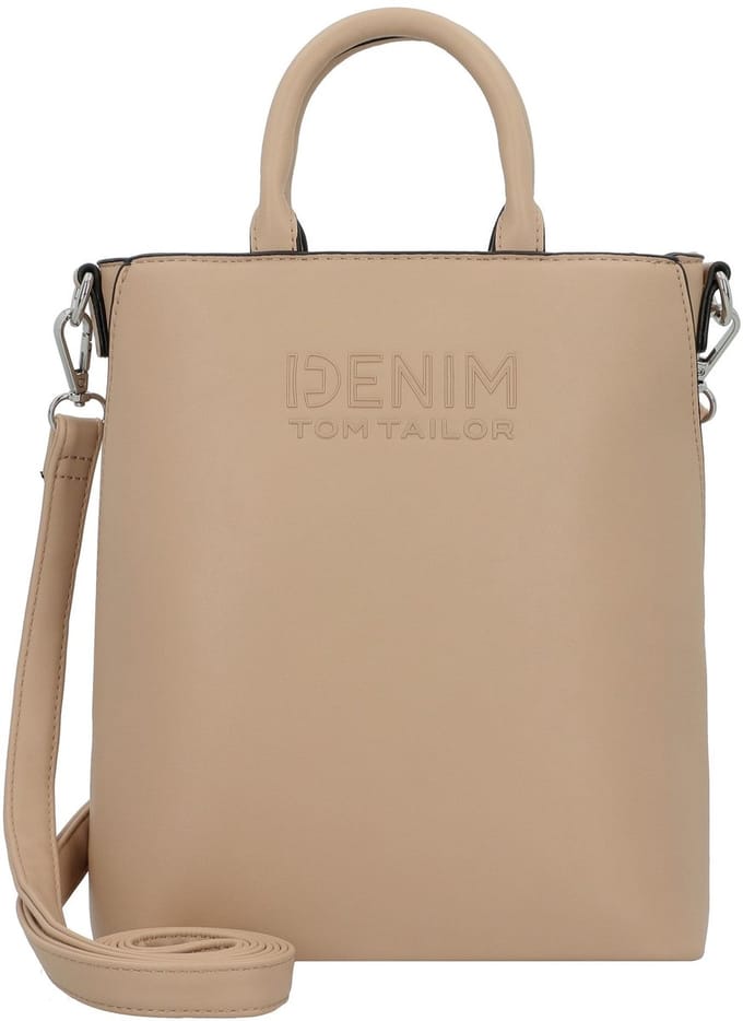 TOM TAILOR Schoudertas Handtas Heidy Zip Tote Bag Camel Taupe