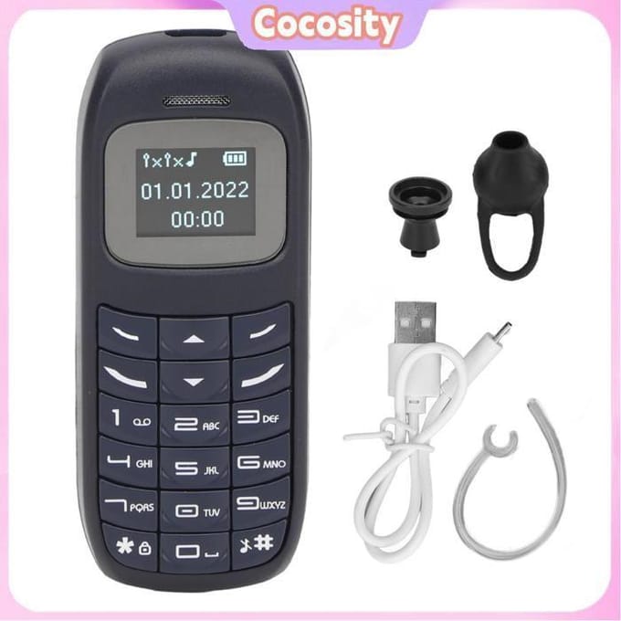 Mini mobiele telefoon - COCOSITY - BM70 - Dual SIM - Bluetooth - Blauw