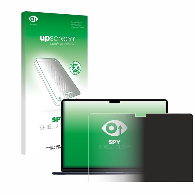 upscreen - privacy screenprotector voor Apple MacBook Air 15" M4 2025 / M5 2026 - Folie Beschermfolie Blauwlichtfilter
