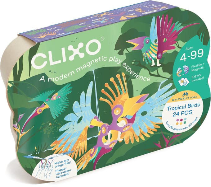 Clixo | Tropical Birds | Set van 22