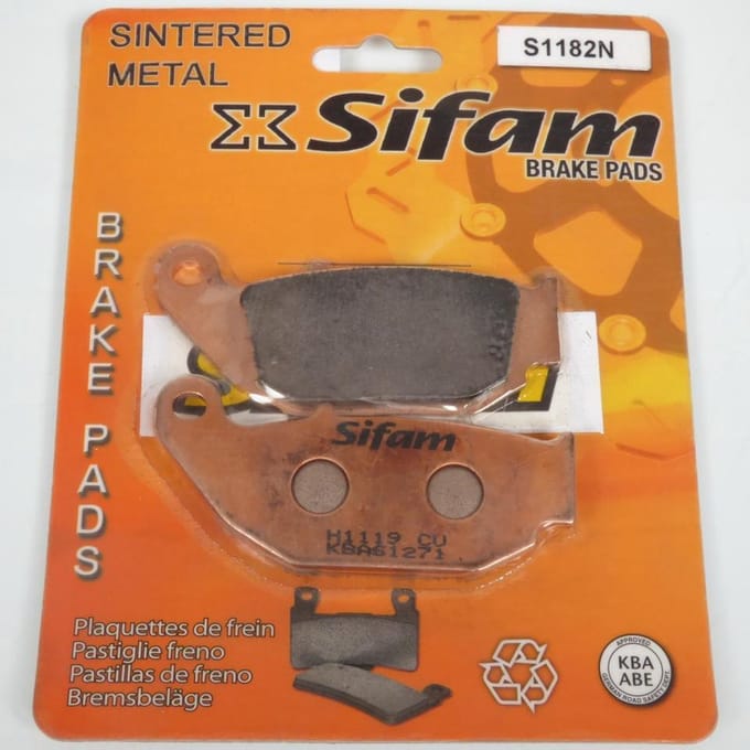 Plaquette de frein Sifam pour Scooter Yamaha 250 Ypr X-Max 2014 à 2016 AR Neuf