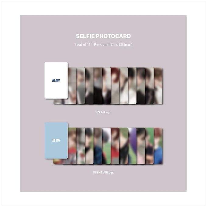 THE BOYZ - LA SEULE version de plate-forme. (PAS D'AIR. / DANS L'AIR Ver.) RANDOM white