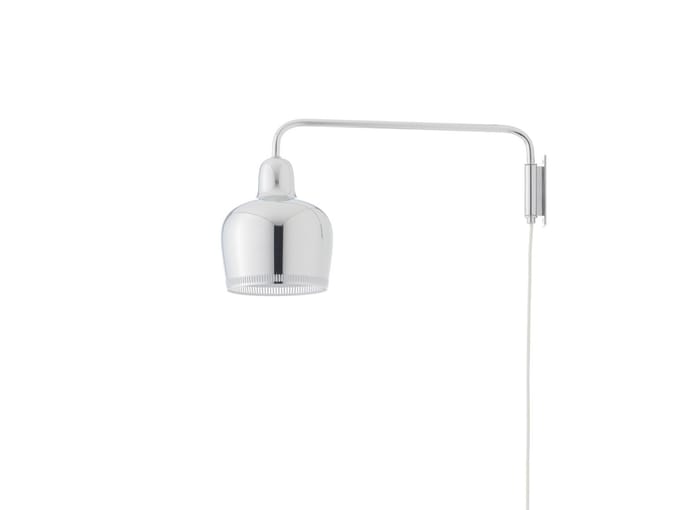 Artek Wandlamp A330S Golden Bell - wit/chroom