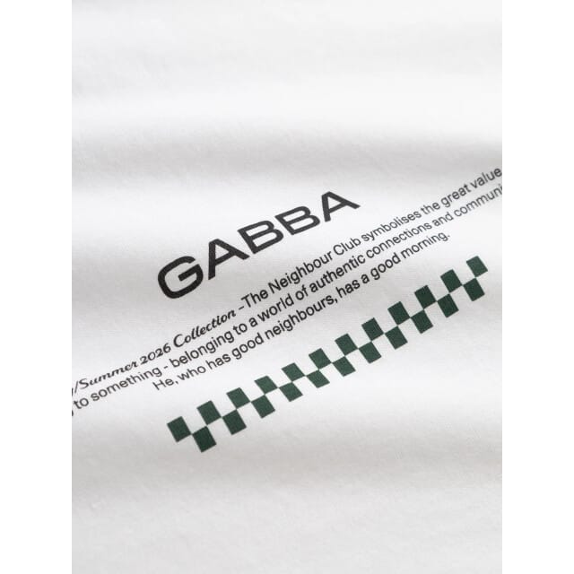 Gabba Gabnigel boxy nbh ss t-shirt gots po12160 white