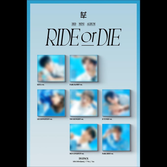 EVNNE - RIDE or DIE Digipack VER. Album Random 1ea blue