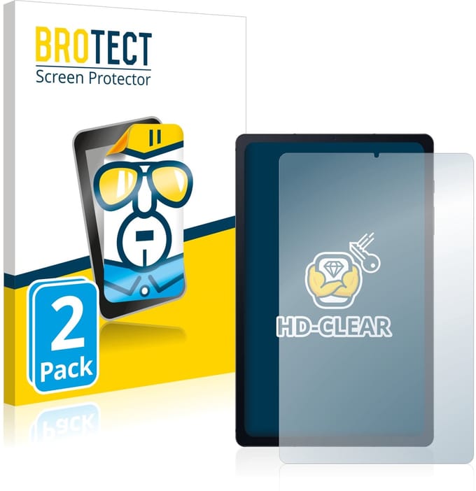 BROTECT - Screenprotector voor Samsung Galaxy Tab S6 Lite 2020 - Folie Beschermfolie transparant 2 Stuks