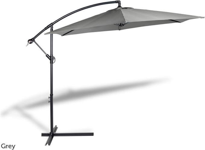 Lifa Garden Hangende Parasol met Hoes - Grijs