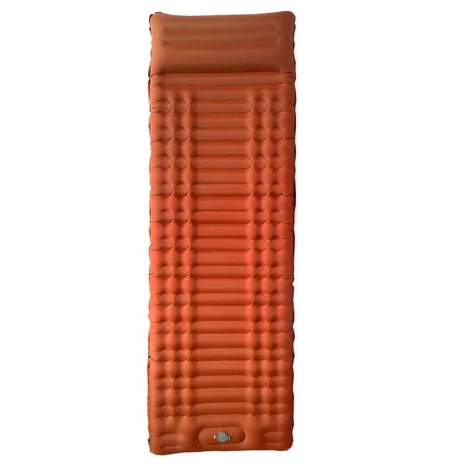Ultralicht Kampeer Opblaasbaar Matras Nylon 40d Waterdicht Lekkend Vrij Draagbaar Buiten Kampeer Mat beige