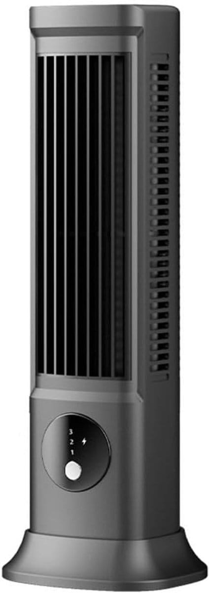 VHV - Torenventilator Draagbaar - Oplaadbare Ventilator 3 Standen - Digitaal Display - Bureau/Slaapkamer