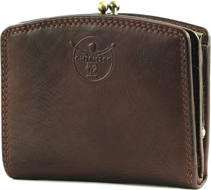 CHIEMSEE Leren Portemonnee Leather Wallet Brown Bruine