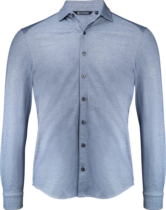 Cutter & Buck Advantage Shirt Heren 352410 - Indigo Melange - S