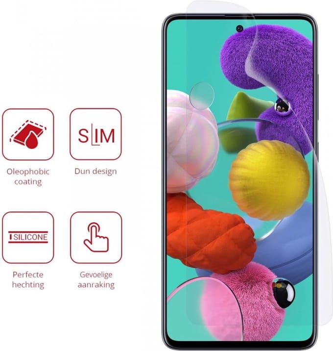 ShieldCase Screenprotector geschikt voor Samsung Galaxy A71 Screen protector - optimale bescherming - beschermt tegen krassen