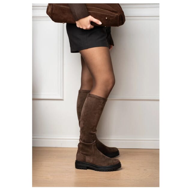 POSH by Poelman Cybele Dames Laarzen - Donker bruin