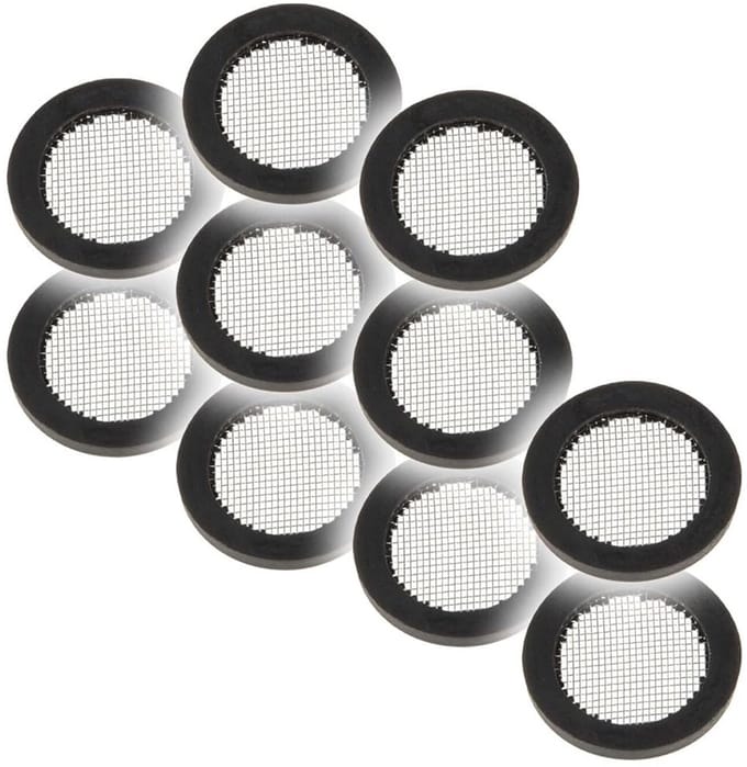 Rubberen Afdichtingen met Vuilvangzeef 1/2 Inch voor Wartelmoeren - 10 Stuks