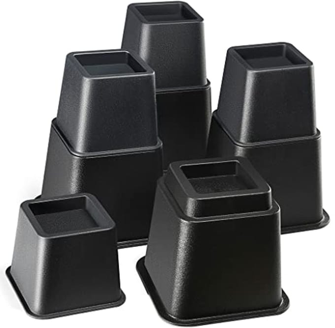 Verstelbare Bedverhogers - 8" Bedliften voor Extra Opslag en Comfort