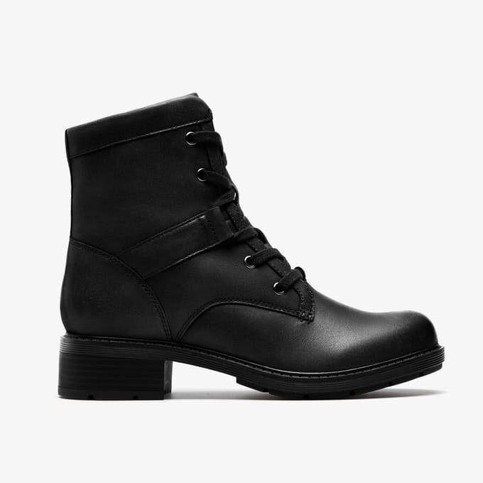 Hearth Parker Zwarte Leren Boots
