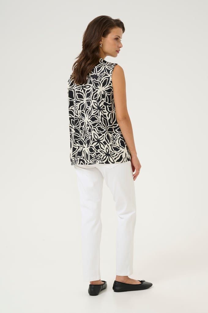 Mouwloze blouse voor dames KAFFE Vera