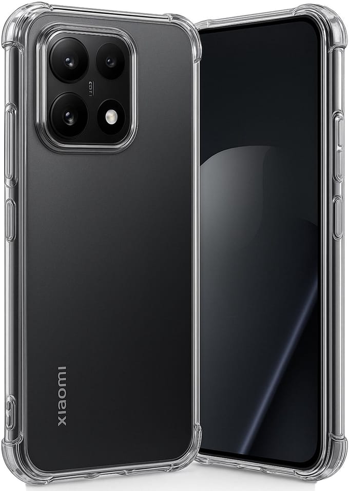 TechNow Hoesje geschikt voor Xiaomi 15T Hoesje Screenprotector - Extreme Shock Case – Case Transparant