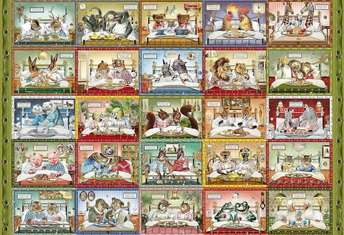 Uitdagende Legpuzzel 2000 Stukjes: Ontbijt op Bed Inspiratie