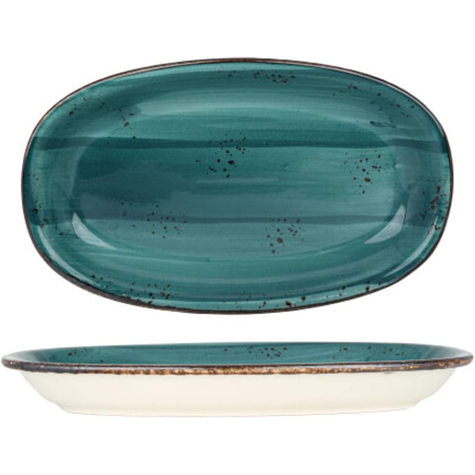 By Bone Serveerschaal - Harmony Tropical - Porselein - 34x20.5 cm - set van 2