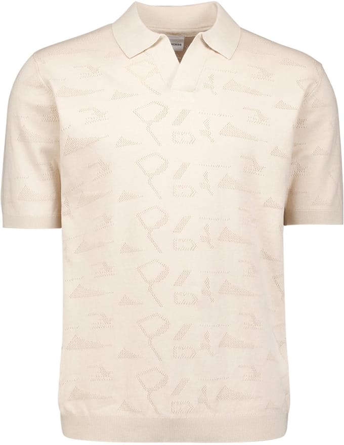 Gebreide jacquard polo