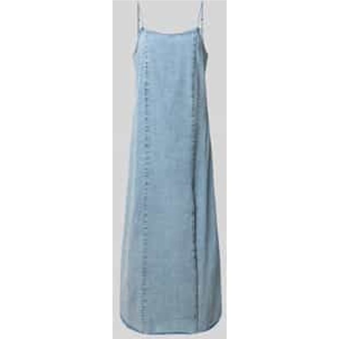 Denimjurk met spaghettibandjes model 'SIGNE'
