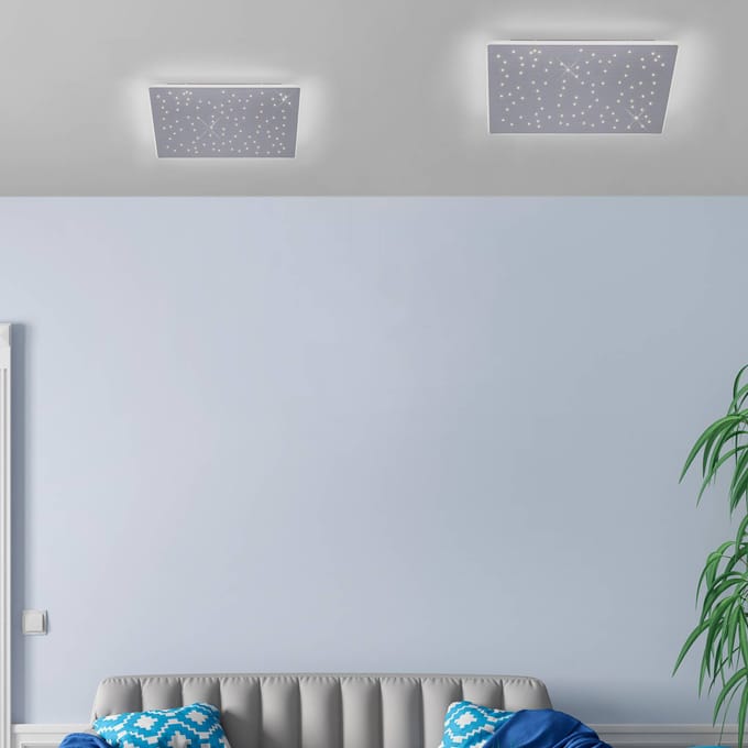 Q-Smart-Home Paul Neuhaus Q-NIGHTSKY, LED plafondlamp, 60x60cm