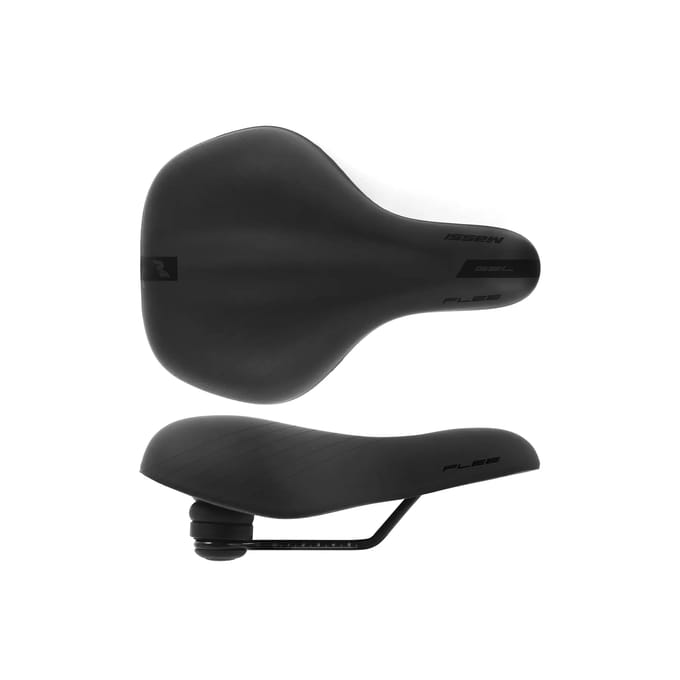 Massi Flee Gel Elastomer Zadel Zwart 190 mm Man,Vrouw