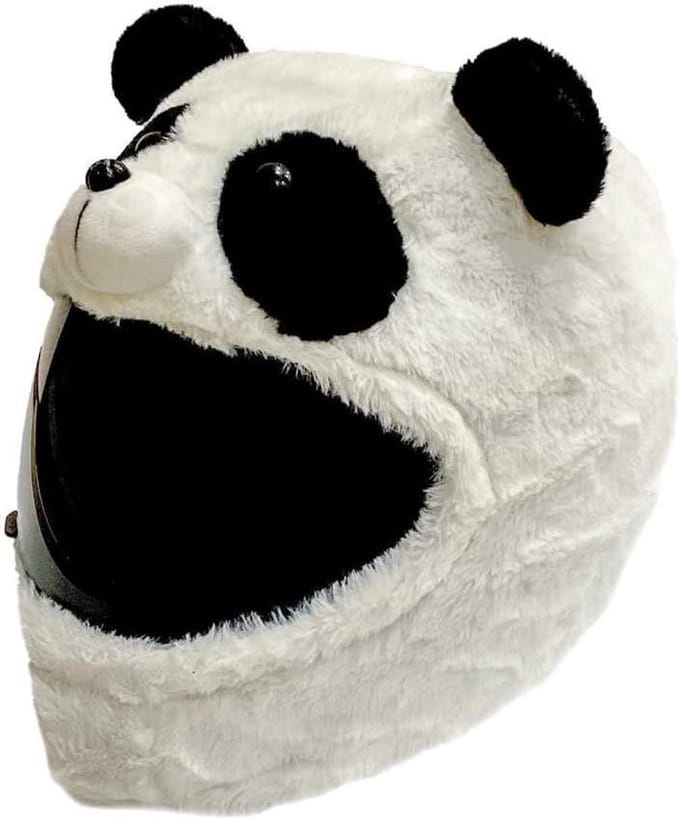Motorhelm Cover - Grappige Dier - Motor Rijden - Volledig Gezicht - 277 cm - Panda