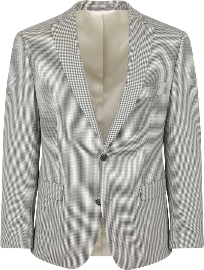 Suitable Prestige Colbert Marzotto Wol Grijs - Maat 48 - Heren blazer