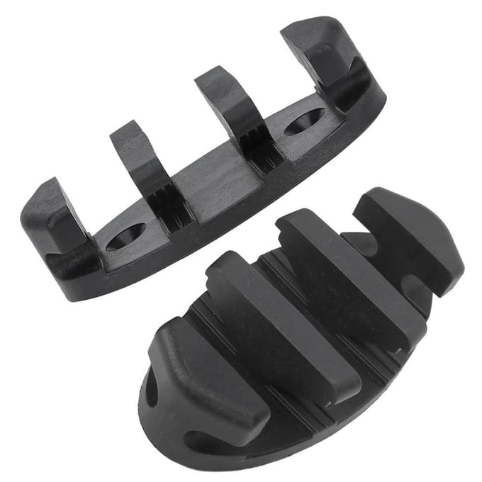 1 Paar Kajak Opblaasbare Boot Zeevissen Accessoire Zigzag Ankerklamp Antislip Lijnoproller black