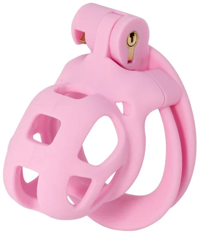 Hidden Desire Kuisheidskooien ABS - Penis Prison Cock Cage X-Short - Roze