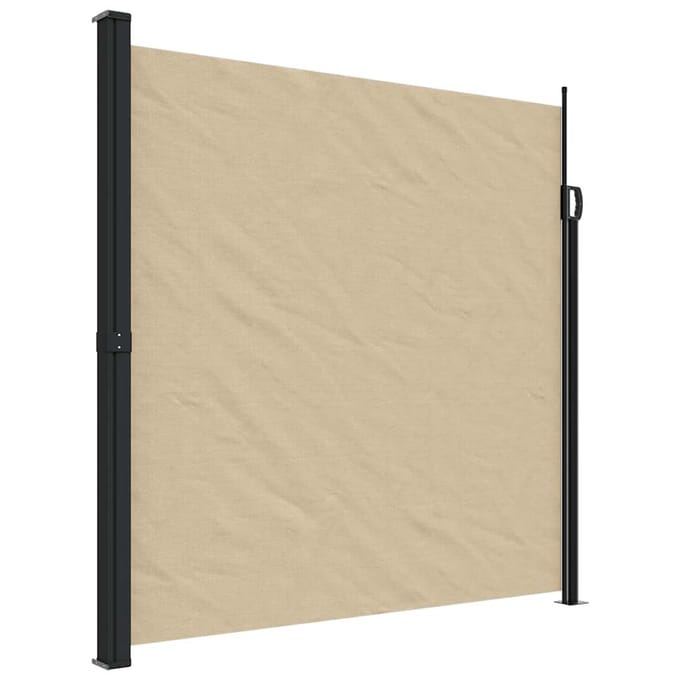 vidaXL - Windscherm - uittrekbaar - 200x500 - cm - beige