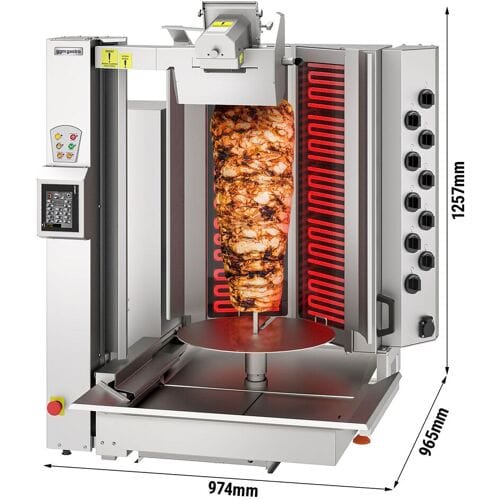 GGM Gastro Elektro Dönerroboter mit Schneidsystem - V-Form - 10 Heizelemente - max. 150 kg