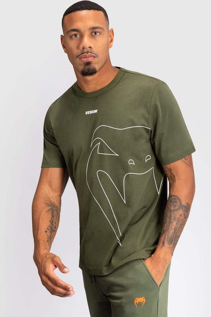 Venum Giant Connect T-shirt Katoen Legergroen - S