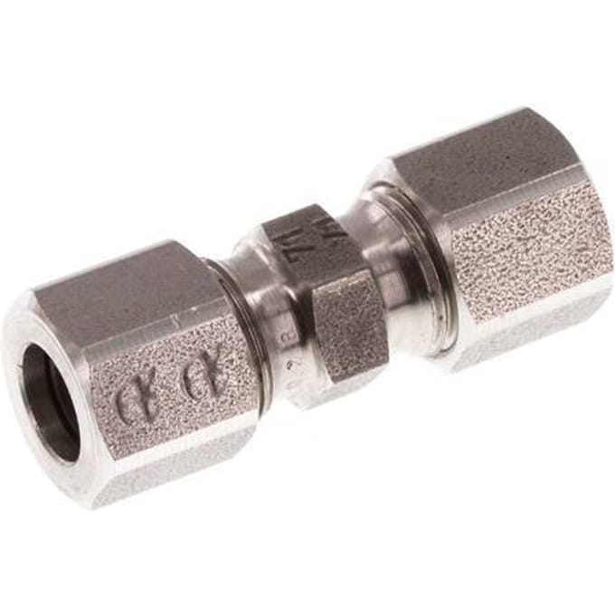 8LL RVS Rechte Snijring Koppeling 100 Bar DIN 2353 - FL2S-C-ST-08-LL