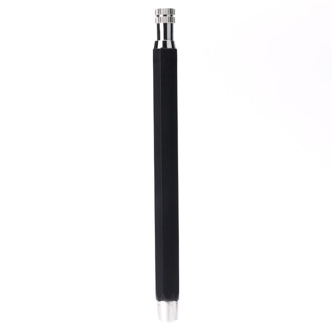 Crayon automatique en acier inoxydable, taille de recharge 5.6mm, stylo mécanique Portable pour peindre des graffitis black