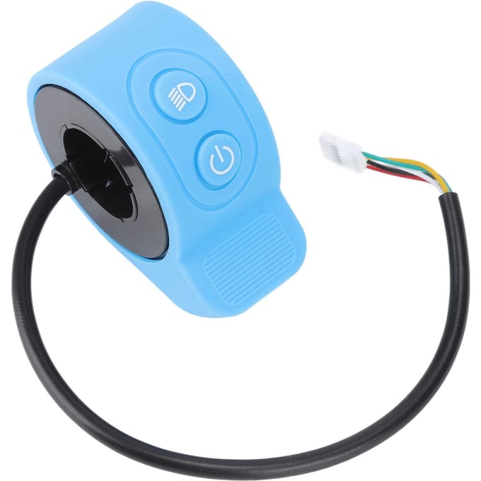 Accélérateur à pouce pour trottinette électrique, sensible, poignée d'accélérateur pour trottinette Xiaomi, bleu blue