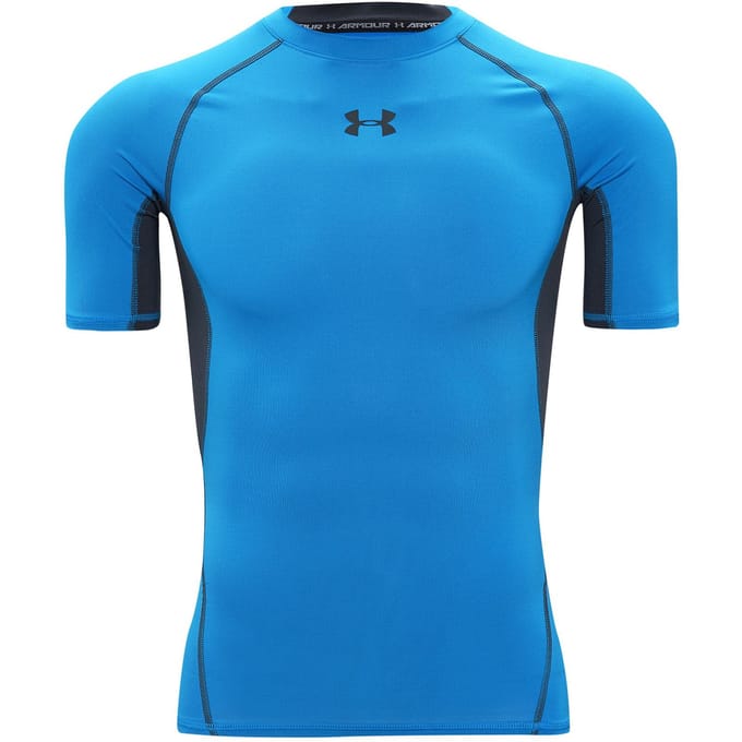 Under Armour Mannen Training Compressie T-shirt Blauw 1257468-787 L blue